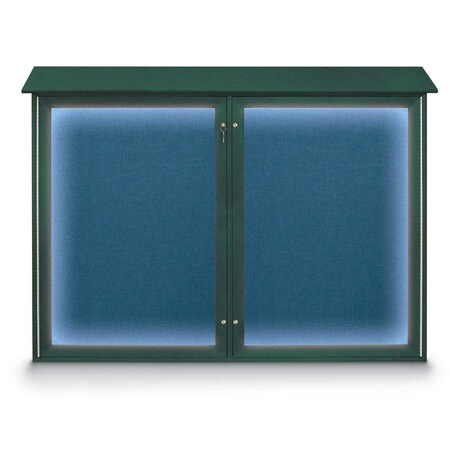 United Visual Products Open Faced Traditional Corkboard, 72x48" UV646A-BRONZE-DRKSPR
